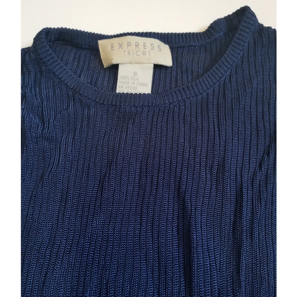 Express 100% Silk Long Sleeve Top